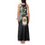 Hawaii James Campbell High School Tank Maxi Dress Kakau Pattern Black Version LT03 - Polynesian Pride