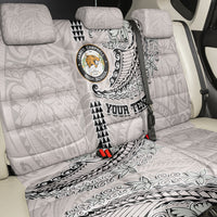 Custom Hawaii James Campbell High School Back Car Seat Cover Tribal Kakau Pattern LT03 - Polynesian Pride