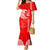 Hawaii Kalani High School Mermaid Dress Tribal Kakau Pattern LT03 Women Red - Polynesian Pride