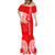 Hawaii Kalani High School Mermaid Dress Tribal Kakau Pattern LT03 - Polynesian Pride