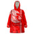 Hawaii Kalani High School Wearable Blanket Hoodie Tribal Kakau Pattern LT03 One Size Red - Polynesian Pride