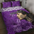 Custom New Zealand Womens Day Quilt Bed Set Traditional Maori Woman Polynesian Pattern Purple Color LT03 Purple - Polynesian Pride