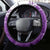 Custom New Zealand Womens Day Steering Wheel Cover Traditional Maori Woman Polynesian Pattern Purple Color