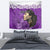 Custom New Zealand Womens Day Tapestry Traditional Maori Woman Polynesian Pattern Purple Color LT03 - Polynesian Pride