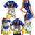 Custom Northern Mariana Islands Commonwealth Covenant Day Family Matching Short Sleeve Bodycon Dress and Hawaiian Shirt Plumeria Flower Splash Style LT03 - Polynesian Pride