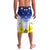 Custom Northern Mariana Islands Commonwealth Covenant Day Lavalava Plumeria Flower Splash Style LT03 - Polynesian Pride