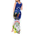 Custom Northern Mariana Islands Commonwealth Covenant Day Tank Maxi Dress Plumeria Flower Splash Style LT03 - Polynesian Pride