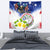 Custom Northern Mariana Islands Commonwealth Covenant Day Tapestry Plumeria Flower Splash Style LT03 - Polynesian Pride