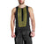 Philippines Polynesian Jasmine Pattern Men Tank Top With Barong Tagalog Black Style