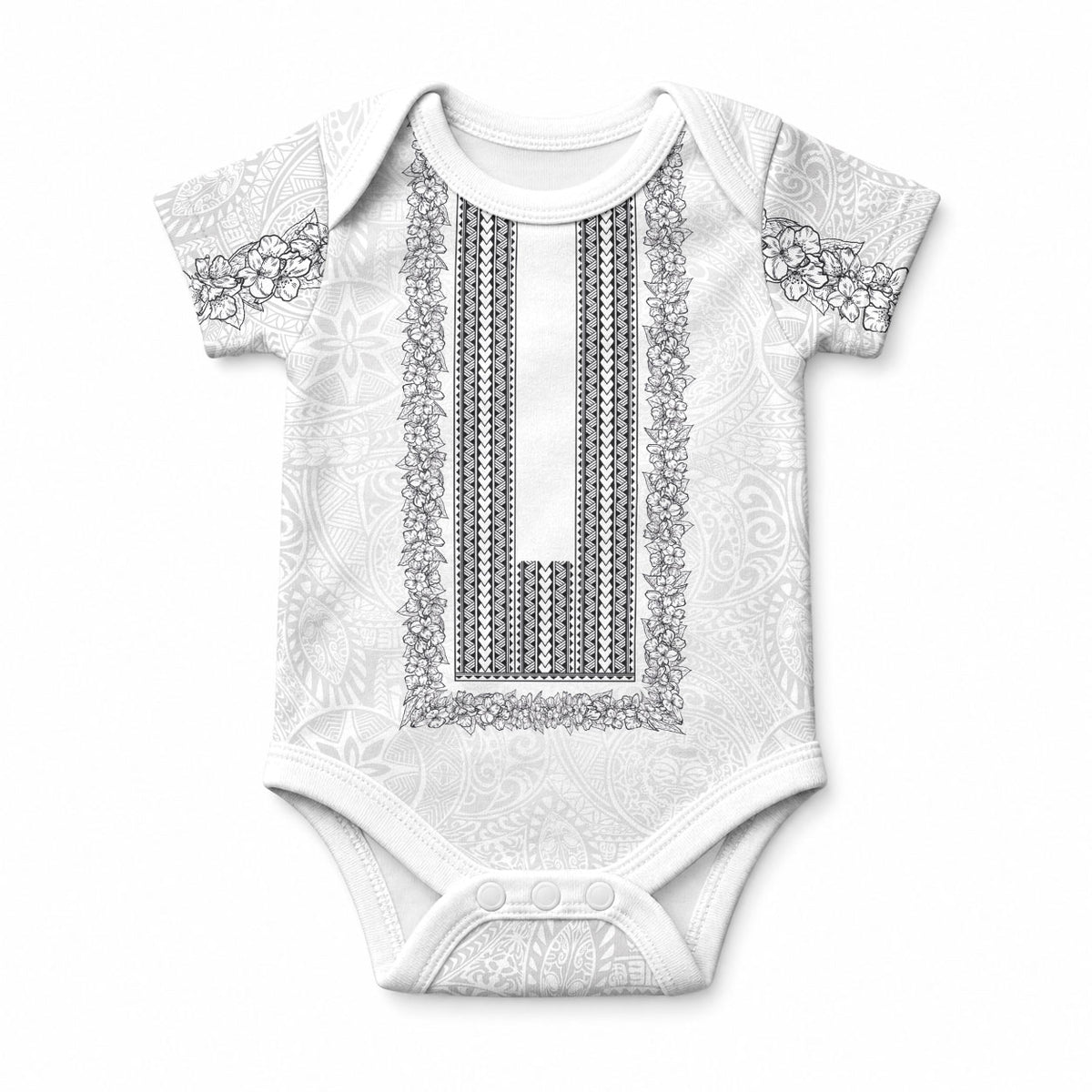 Philippines Polynesian Jasmine Pattern Baby Onesie
