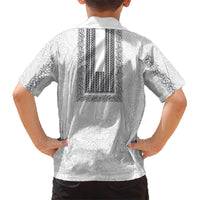 Philippines Polynesian Jasmine Pattern Hawaiian Shirt With Barong Tagalog White Style LT03 - Polynesian Pride