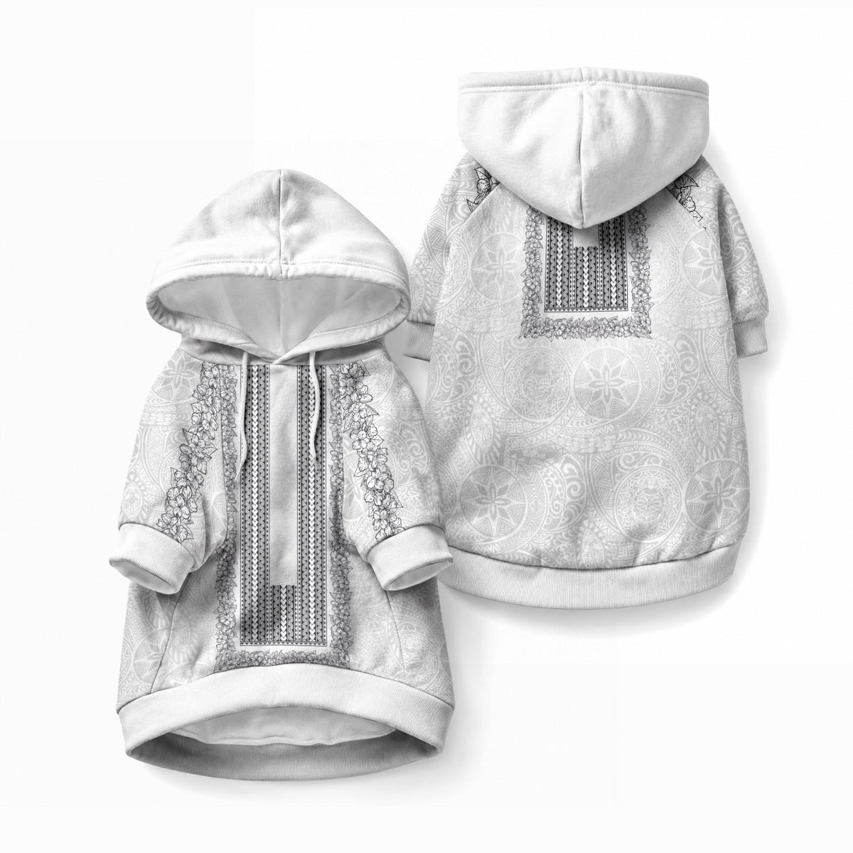 Philippines Polynesian Jasmine Pattern Pet Hoodie