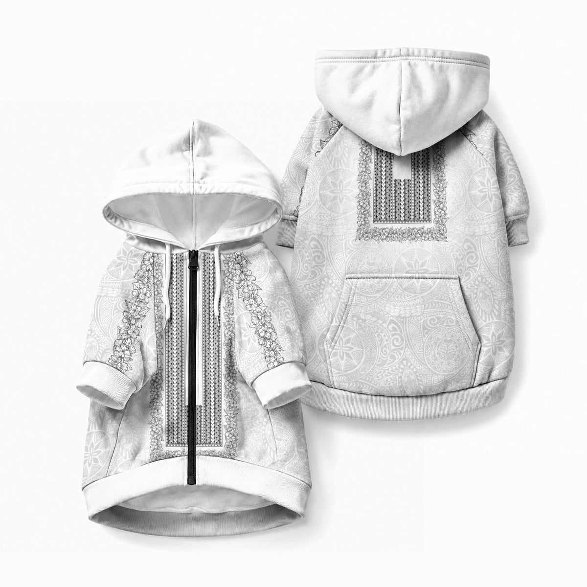 Philippines Polynesian Jasmine Pattern Pet Hoodie