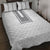 Philippines Polynesian Jasmine Pattern Quilt Bed Set With Barong Tagalog White Style