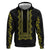 Philippines Polynesian Floral Pattern Hoodie With Barong Tagalog Black Style