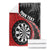 Personalised New Zealand Darts Blanket Koru Tribal Tattoo and Silver Fern Maori Pattern Red Color