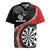 Personalised New Zealand Darts Rugby Jersey Koru Tribal Tattoo and Silver Fern Maori Pattern Red Color