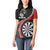 Personalised New Zealand Darts Women Polo Shirt Koru Tribal Tattoo and Silver Fern Maori Pattern Red Color