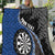 Personalised New Zealand Darts Quilt Koru Tribal Tattoo and Silver Fern Maori Pattern Blue Color