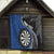 Personalised New Zealand Darts Quilt Koru Tribal Tattoo and Silver Fern Maori Pattern Blue Color