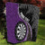 Personalised New Zealand Darts Quilt Koru Tribal Tattoo and Silver Fern Maori Pattern Purple Color