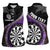 Personalised New Zealand Darts Women Sleeveless Polo Shirt Koru Tribal Tattoo and Silver Fern Maori Pattern Purple Color