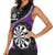 Personalised New Zealand Darts Women Sleeveless Polo Shirt Koru Tribal Tattoo and Silver Fern Maori Pattern Purple Color