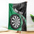 Personalised New Zealand Darts Blanket Koru Tribal Tattoo and Silver Fern Maori Pattern Green Color