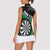 Personalised New Zealand Darts Women Sleeveless Polo Shirt Koru Tribal Tattoo and Silver Fern Maori Pattern Green Color