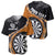 Personalised New Zealand Darts Baseball Jersey Koru Tribal Tattoo and Silver Fern Maori Pattern Orange Color