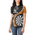 Personalised New Zealand Darts Women Polo Shirt Koru Tribal Tattoo and Silver Fern Maori Pattern Orange Color