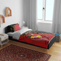 Tonga Ngatu and Australia Together Bedding Set Polynesian Humpback Whale and Aboriginal Kangaroo LT03 - Polynesian Pride