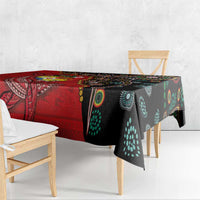 Tonga Ngatu and Australia Together Tablecloth Polynesian Humpback Whale and Aboriginal Kangaroo LT03 - Polynesian Pride
