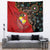 Tonga Ngatu and Australia Together Tapestry Polynesian Humpback Whale and Aboriginal Kangaroo