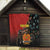 Personalised Papua New Guinea and Australia Together Quilt Bird-of-paradise and Kangaroo with Aboriginal Pattern