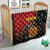 Personalised Papua New Guinea and Australia Together Quilt Bird-of-paradise and Kangaroo with Aboriginal Pattern