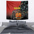 Personalised Papua New Guinea and Australia Together Tapestry Bird-of-paradise and Kangaroo with Aboriginal Pattern