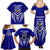 Kimbe Cutters Rugby Family Matching Summer Maxi Dress and Hawaiian Shirt Papua New Guinea Polynesian Tattoo Blue Version LT03 - Polynesian Pride