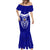 Kimbe Cutters Rugby Mermaid Dress Papua New Guinea Polynesian Tattoo Blue Version LT03 - Polynesian Pride