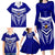 Custom Kimbe Cutters Rugby Family Matching Long Sleeve Bodycon Dress and Hawaiian Shirt Papua New Guinea Polynesian Tattoo Blue Version LT03 - Polynesian Pride