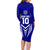 Custom Kimbe Cutters Rugby Family Matching Long Sleeve Bodycon Dress and Hawaiian Shirt Papua New Guinea Polynesian Tattoo Blue Version LT03 - Polynesian Pride