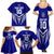 Custom Kimbe Cutters Rugby Family Matching Summer Maxi Dress and Hawaiian Shirt Papua New Guinea Polynesian Tattoo Blue Version LT03 - Polynesian Pride