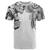 Japanese Irezumi and Hawaiian Polynesian Art Tattoo T Shirt White Color LT03 White - Polynesian Pride