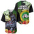 Hawaii Kaimuki High School Baseball Jersey Tribal Kakau Pattern Mix Hibiscus Flower LT03 - Polynesian Pride