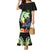 Hawaii Kaimuki High School Family Matching Mermaid Dress and Hawaiian Shirt Tribal Kakau Pattern Mix Hibiscus Flower LT03 Mom's Dress Black - Polynesian Pride