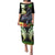 Hawaii Kaimuki High School Family Matching Puletasi Dress and Hawaiian Shirt Tribal Kakau Pattern Mix Hibiscus Flower LT03 Mom's Dress Black - Polynesian Pride