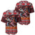 Hawaii KaʻUla Wena Volcano Turtle Baseball Jersey Lava and Tropical Plants Tribal Pattern