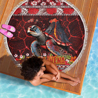Hawaii KaUla Wena Volcano Turtle Beach Blanket Lava and Tropical Plants Tribal Pattern LT03 - Polynesian Pride