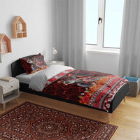 Hawaii KaUla Wena Volcano Turtle Bedding Set Lava and Tropical Plants Tribal Pattern LT03 - Polynesian Pride