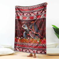Hawaii KaUla Wena Volcano Turtle Blanket Lava and Tropical Plants Tribal Pattern LT03 - Polynesian Pride